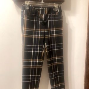 Plaid dress pants